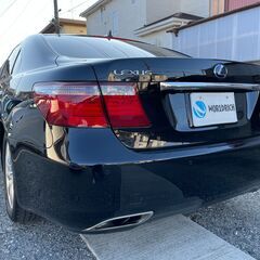 検2年付き　乗出し110万円コミコミ　レクサスLS600ｈL　ロング　ハイブリッド　4WD　ブラックの画像