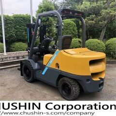 TCMカラー　3.5トン　ディーゼル　エンジンフォークリフト　FSV4ｍ　フルフリ　三段マスト　コンテナ仕様の画像