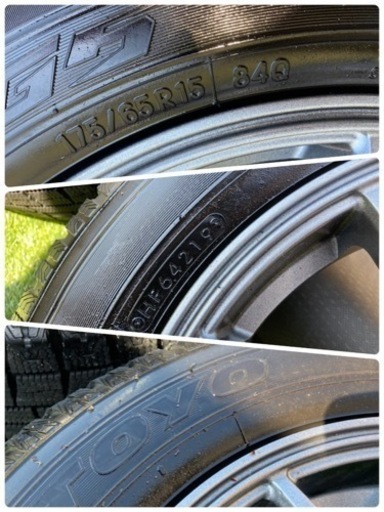 在庫入替の為お値引き価格‼️?✨キューブ　コンパクト用‼️ アルミ綺麗です！175/65R15‼️✨?