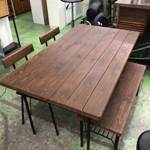 ベンチダイニング4点セット