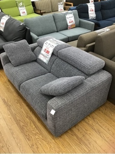 KE-21【ご来店頂ける方限定】2シーターソファ　グレー