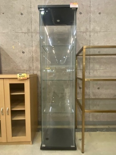 取引中 受付終了 ガラス製 フィギュアケース コレクションケース 36.5×42.5×163.5