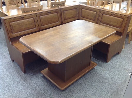 東海家具 etoile 収納付きコーナーベンチ ダイニングセット 【9650034】