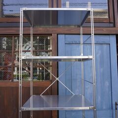 無印良品 MUJI ステンレスユニットシェルフ オーク材 無印 ステンレス ユニット シェルフ オーク