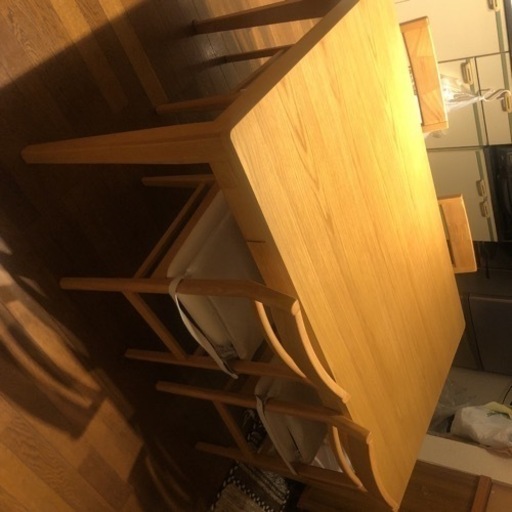 【美品】ダイニングテーブルセット　※無料で配送します。