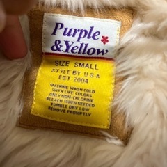 Purple&Yellowボアコートの画像