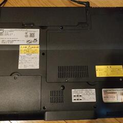 終了。壊れたノートパソコンです。NEC 2008年製かな？の画像
