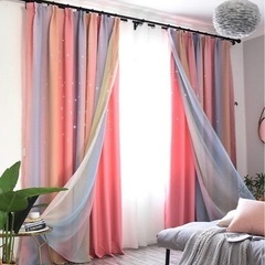 カーテン　厚手　幅100CM*丈150CM 2枚入り