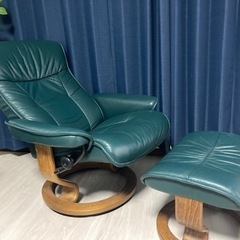 定価25万円】エコーネス ストレスチェア パーソナルチェア オットマン付き