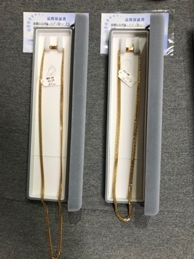 【専用】K18　30g 6面ダブルカット　喜平ネックレス　どちらか一本