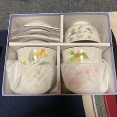 【無料にしました】竹久夢二　お茶碗と小皿セットの画像