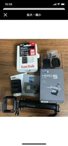 GoPro5セットバッテリー3つ付き