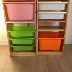 ikea収納家具 トロファスト　40x30x91cm 2個　棚板...
