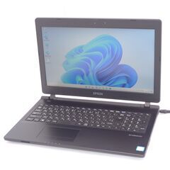  最新Windows11搭載 中古良品 15インチ ノートパソコン EPSON NJ4000E 第6世代Core i5 8GB 500G DVD 無線 Bluetooth webカメラ Office