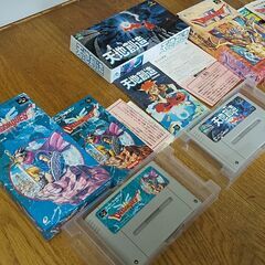 懐かしい♪SFC♪ドラクエセット♪ドラゴンクエストⅢ♪Ⅵ♪天地創造♪スーパーファミコン♪任天堂♪ファミリーコンピューター♪説明書あり♪完品♪動作OK♪箱付き♪3本セット♪NINTENDO♪スクウェア♪エニックス♪の画像