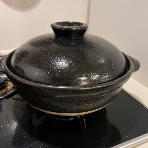 無印良品 土鍋 黒釉 ３～４人用 約2400ml