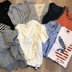 【受け渡し完了】男性用トップス・ボトムス・バッグ・小物等30点セット　M〜Lサイズ 【2500円】の画像