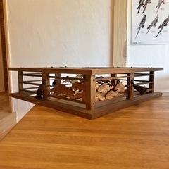 和室　和物　透かし彫り　電笠　木製　蛍光灯　昭和レトロ　古道具　古民家