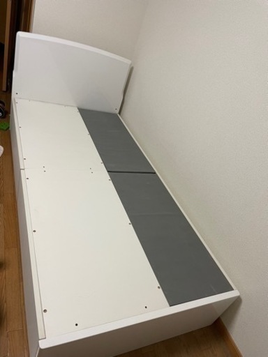 シングルベッド　引き出し収納付き　ニトリ