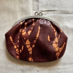 革　がまぐちポーチ