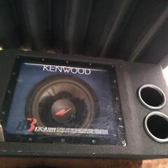 車載用 KENWOOD ウーハーボックス アンプ付き