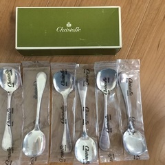 クリストフル シルバー 未使用 6本 アイススプーン