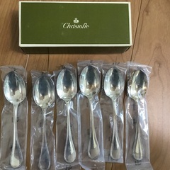 クリストフル シルバー アフタヌーン スプーン 未使用 6本