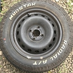 MUDSTAR マッドタイヤ&鉄ホイール４本セット　175/65...