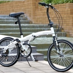 20インチ 折りたたみ自転車【軽量アルミフレーム】 シマノ6段変速