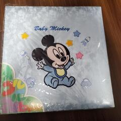【新品未使用】ベビーミッキー オルゴール付写真アルバム