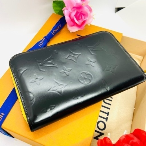 LOUIS VUITTON ヴィトン ヴェルニ エルドリッジ レディース 財布 イエロー