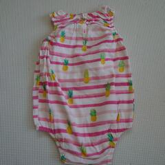 (中古)ベビーロンパース　70cm 女の子の画像