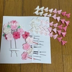 つまみ細工　頭飾り