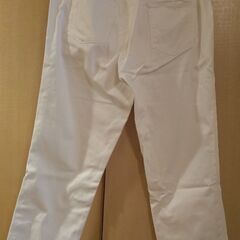 ユニクロ　レディース　パンツ　白無地　XLサイズの画像