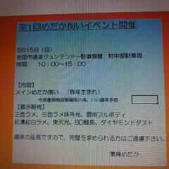 めだか掬いイベント開催