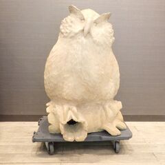 【ヤ取終了11/5】≪ZK198 ジ≫ 木彫り 大型 フクロウ ...