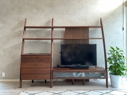 キャビネットand テレビ台　アーチ型　北欧風