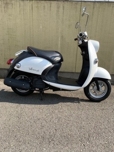 4サイクルヤマハビーノ整備済み中古程度良SA26Jパールホワイト原付