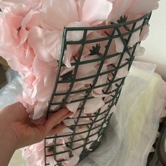 複数在庫*インテリア造花の壁の背景シルク花壁バラ薔薇さくら桜ピンクの画像