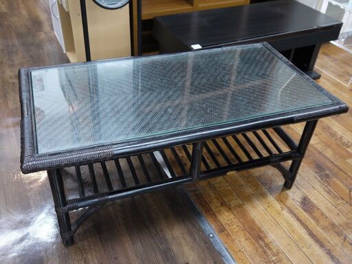 KAZAMAのラタンローテーブルのご紹介！【トレファク入間店家具紹介22-05】