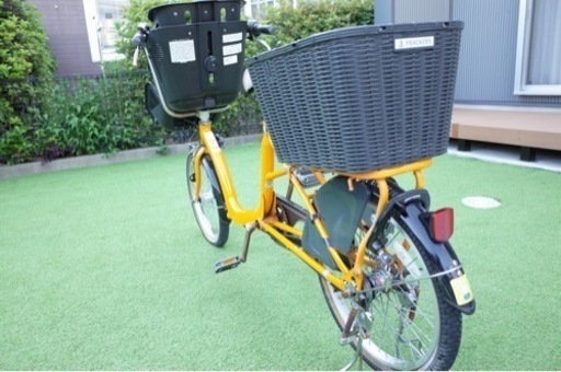 【後ろカゴ付】丸石 ふらっかーず シュシュ 子供乗せ自転車
