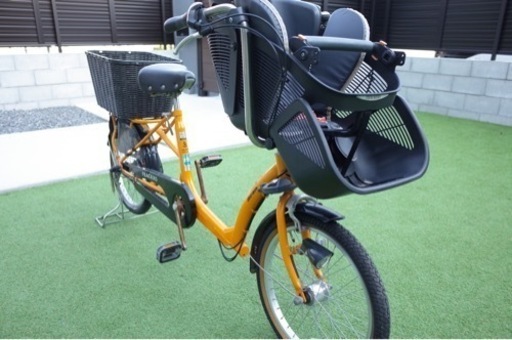 【後ろカゴ付】丸石 ふらっかーず シュシュ 子供乗せ自転車