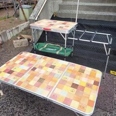 商談中　チュラルモザイクテーブルとオールインワンキッチンテーブル...