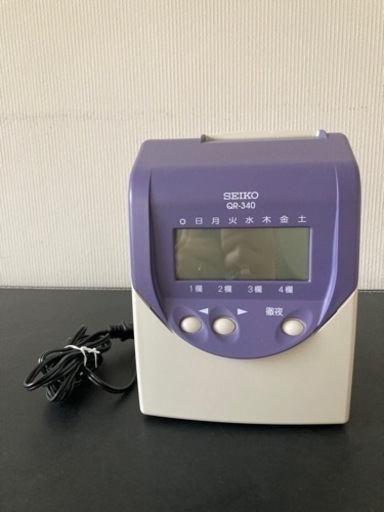SEIKO タイムカードレコーダー　QR-340