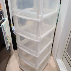 【無料】衣装ケース（チェスト5段 キャスター付）