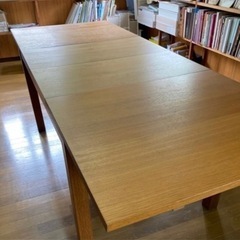 ②【値引き交渉可】作業机　無印　ダイニングテーブル　無垢【6月中処分】