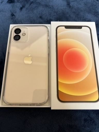 決まりました❗️iPhone12 SIMフリー ホワイト ほぼ新品 64