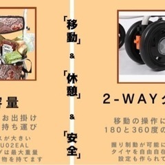 高齢者向けショッピングカートカー シルバーカー 折りたたむ (002E握り制動)の画像