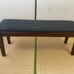 ※値下げ　長椅子　クッション付きチェア