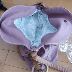 値下げしました！マザーズバッグ(ショルダーバッグ)☆未使用500円☆子ども持ち手つき☆の画像